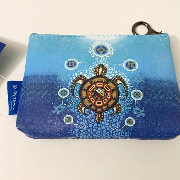 Medicine Turtle James Jacko Change Wallet Coin Purse Native Odawa Pottawatomi - Picture 12 of 16